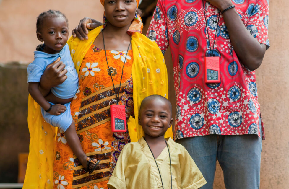 A man and woman and two little boys