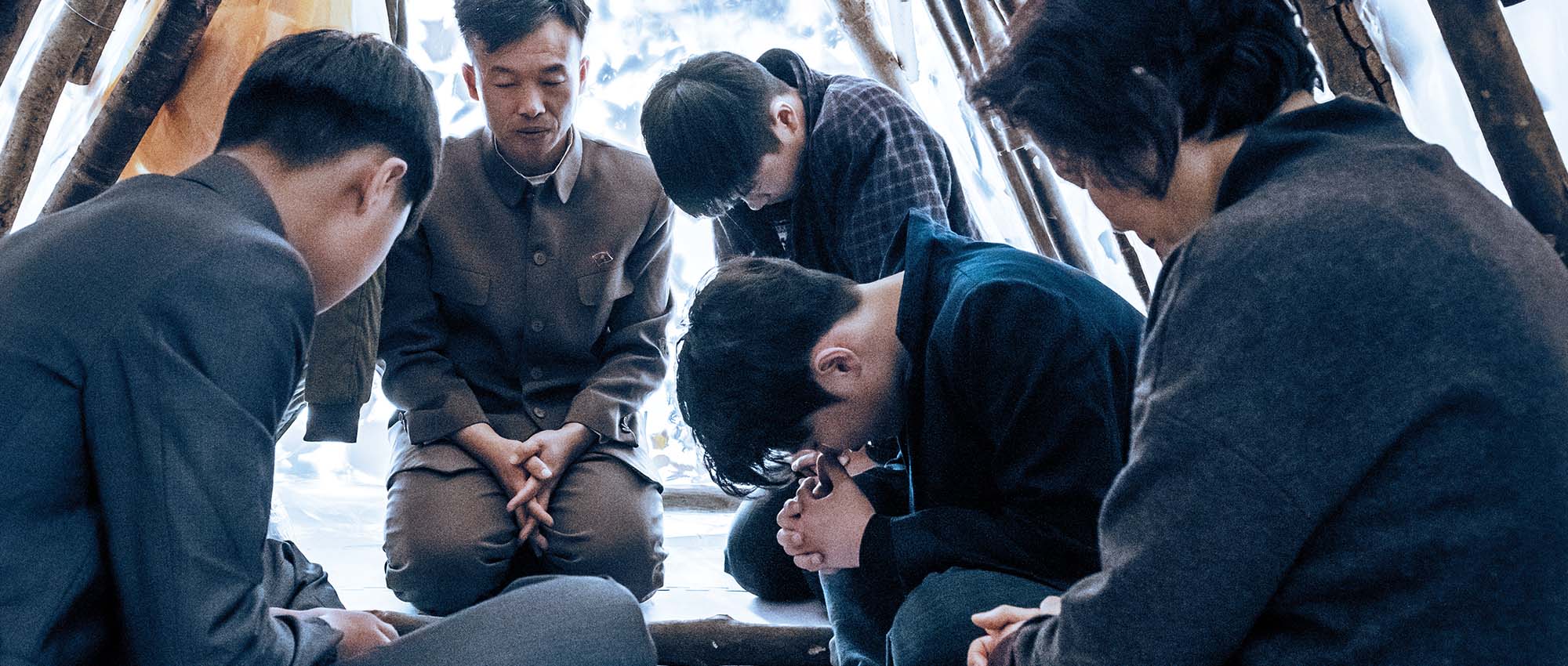 Group praying