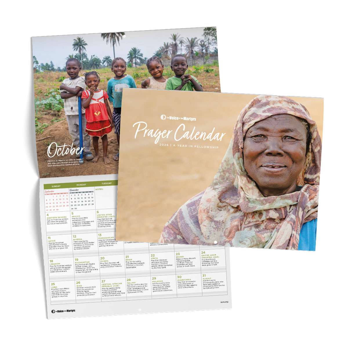 Request your free 2024 Prayer Calendar The Voice of the Martyrs