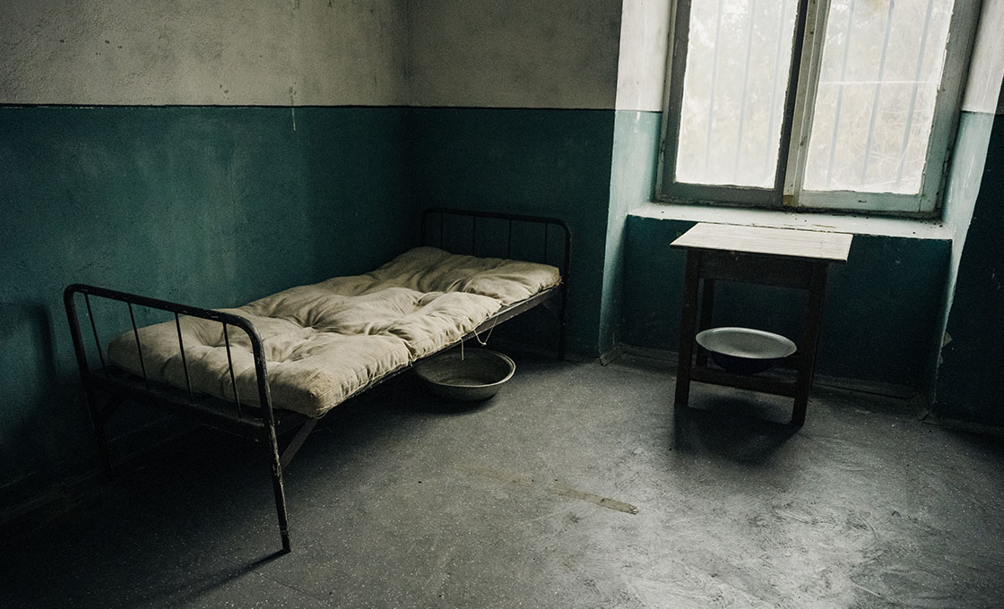 Empty prison cell