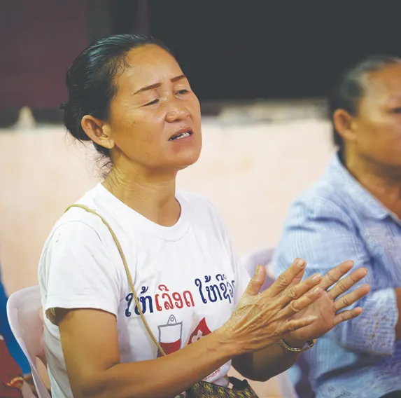 People singing and praying