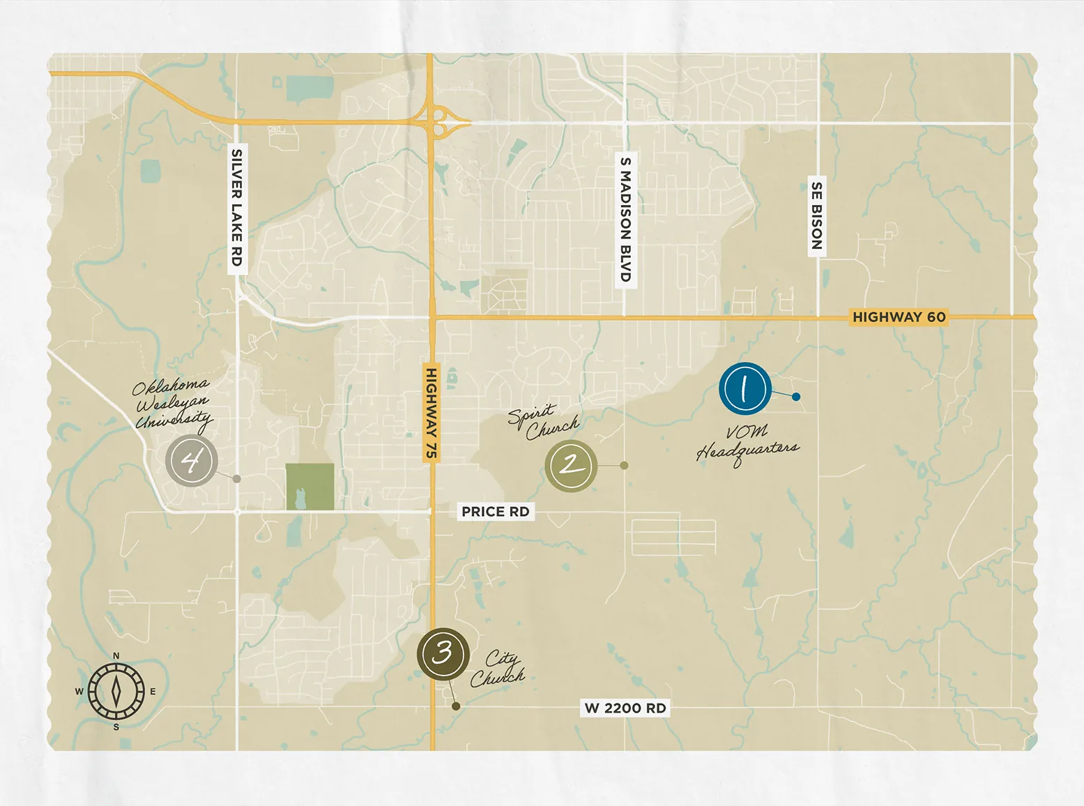 Map of Bartlesville, Oklahoma