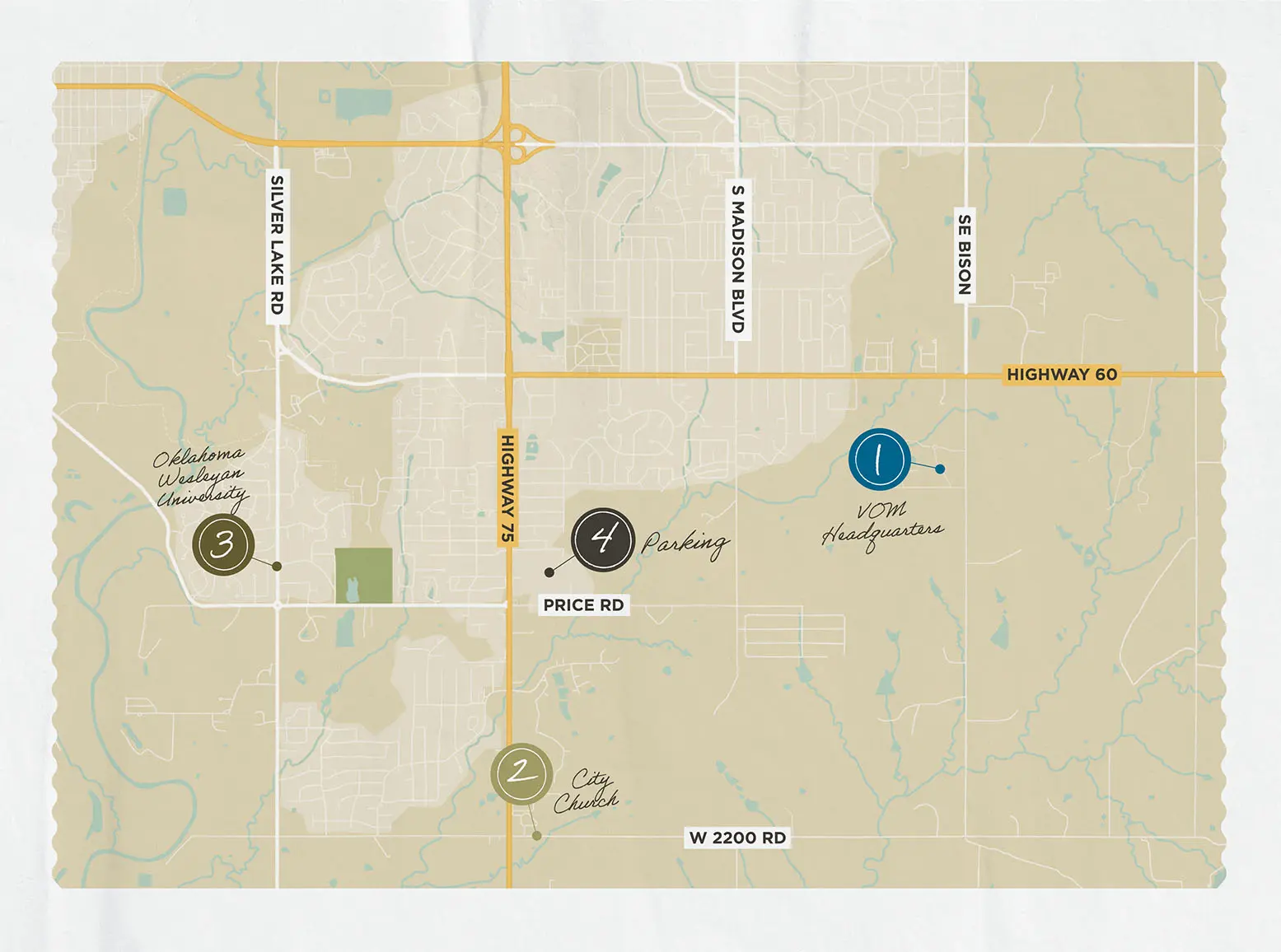 Map of Bartlesville, Oklahoma