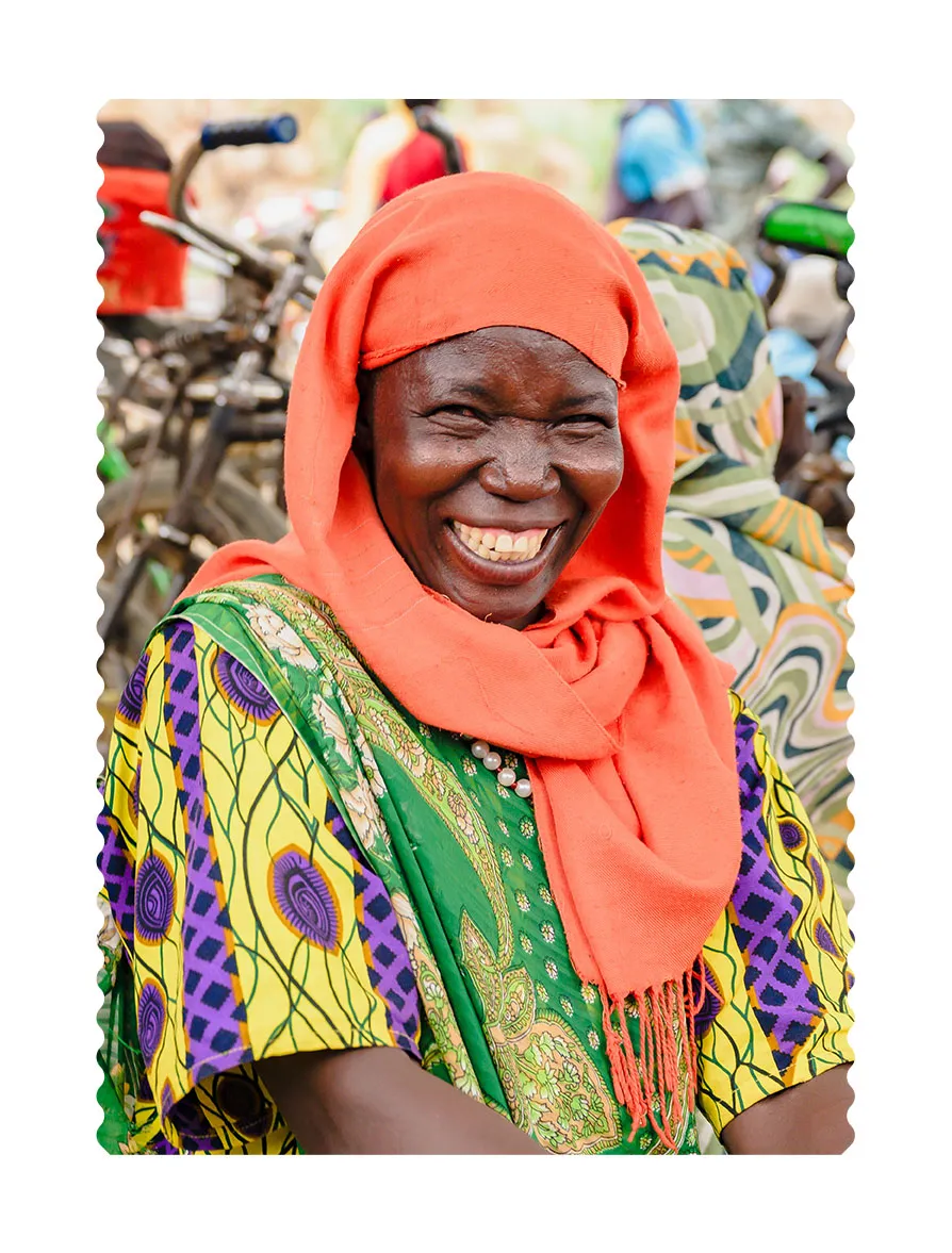 Woman smiling