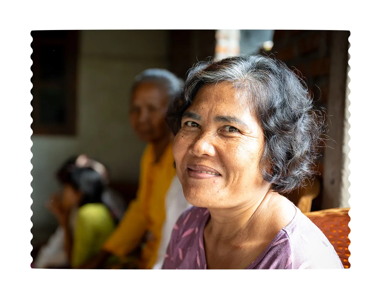 Woman in church service