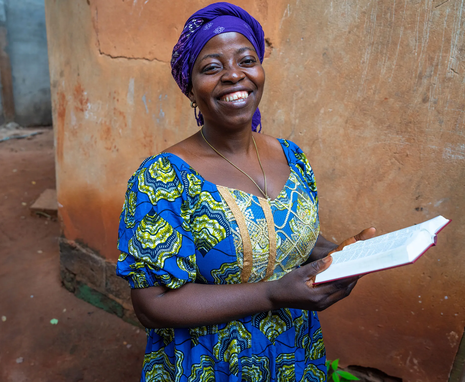Woman holding Bible