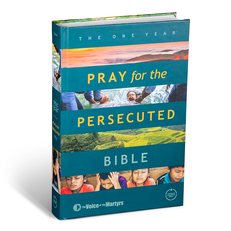 Cover of <span>The One Year</span> <strong>Pray for the Persecuted Bible</strong>