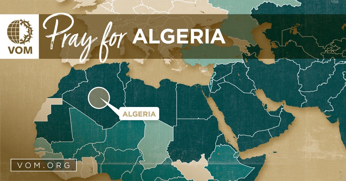 Map of Algeria's location