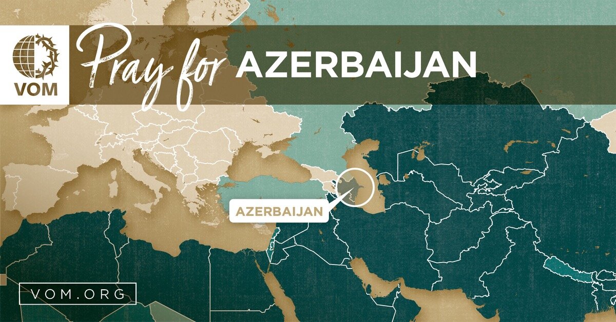Map of Azerbaijan's location