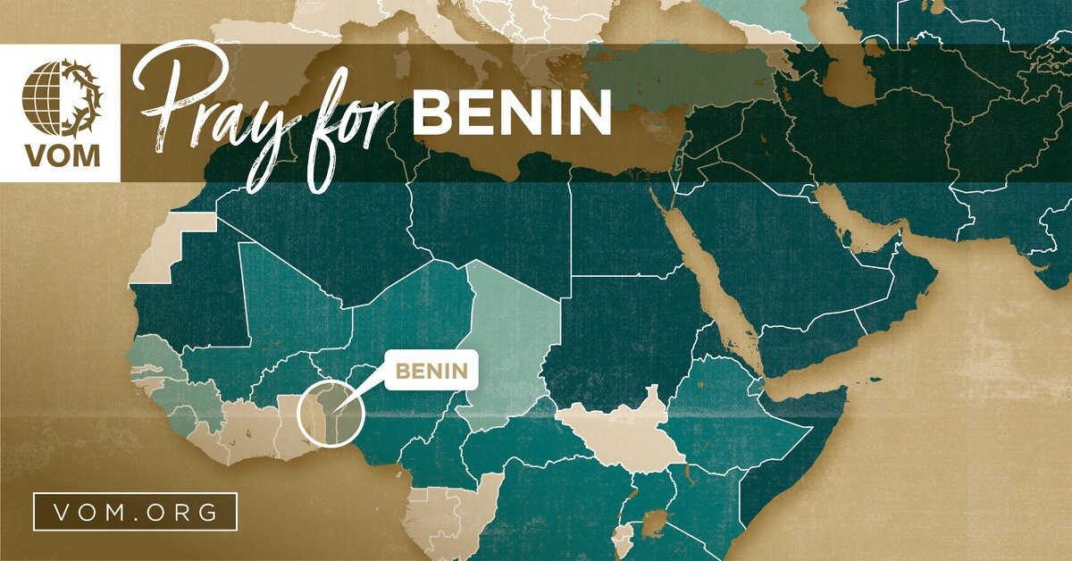 Map of Benin's location