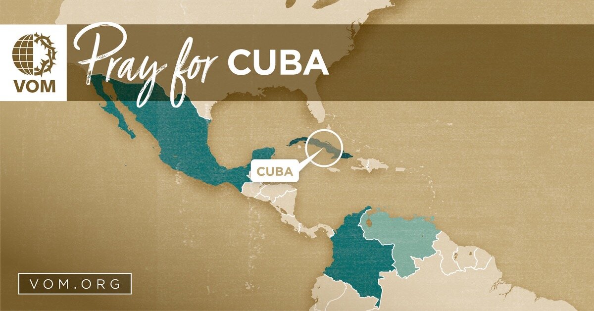 Map of Cuba's location