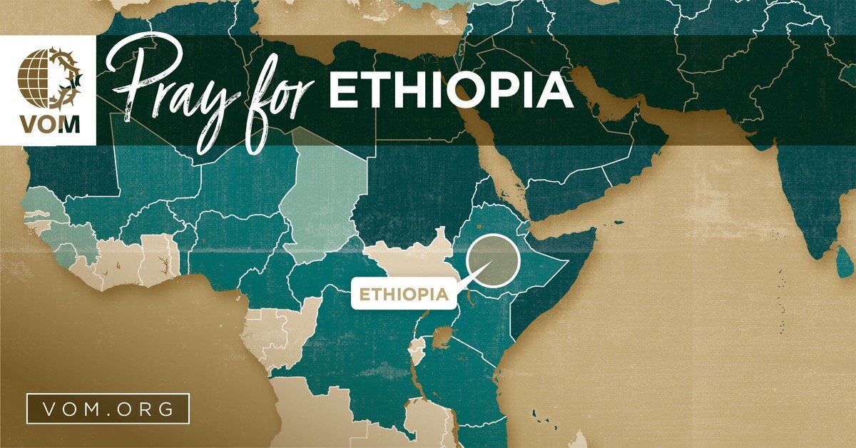 Map of Ethiopia's location