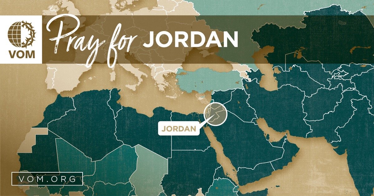 Map of Jordan's location