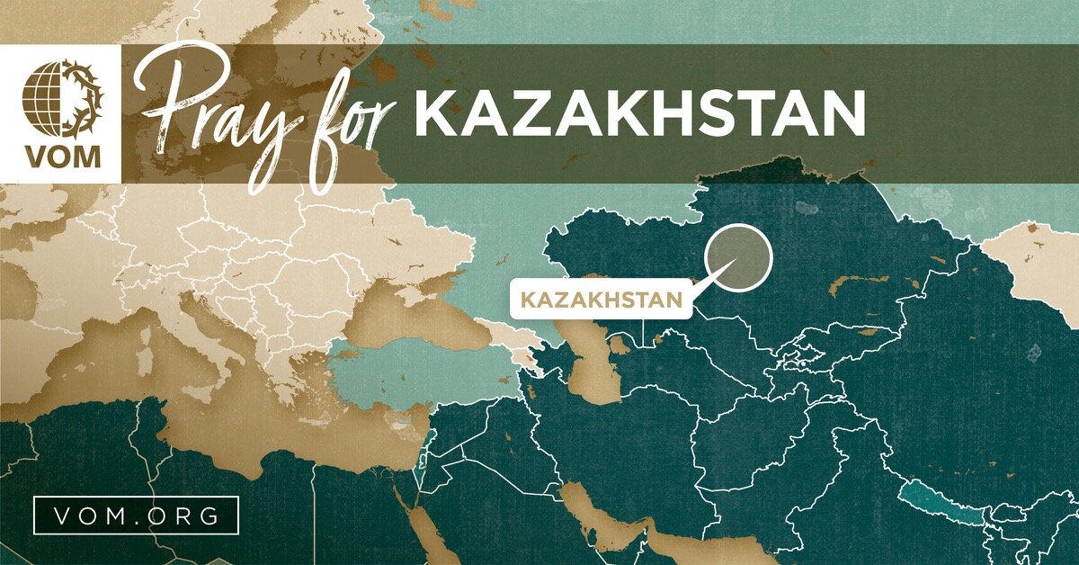 Map of Kazakhstan's location
