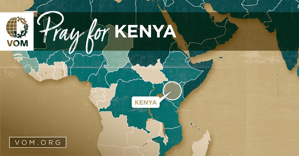 Map of Kenya's location