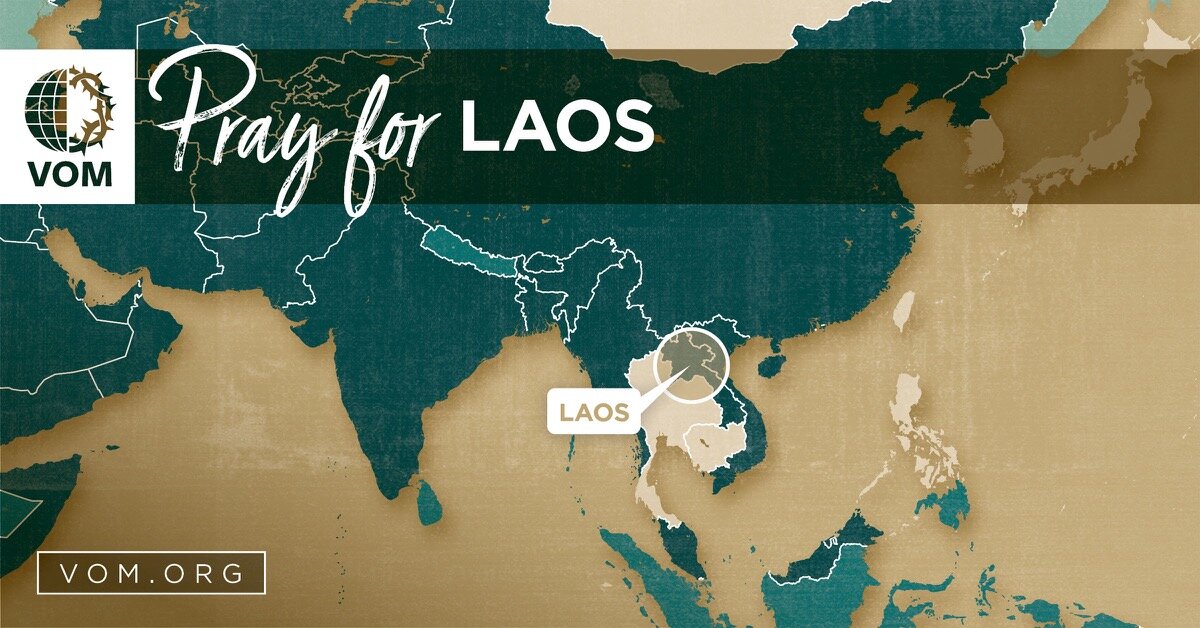 Map of Laos's location