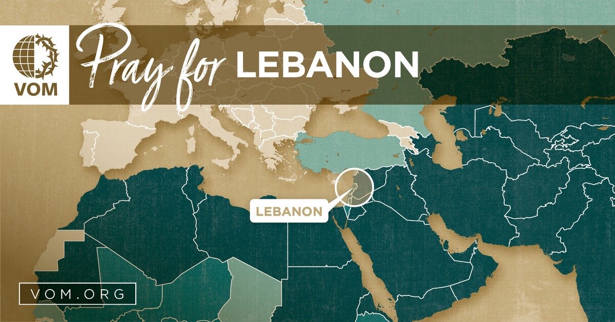 Map of Lebanon's location