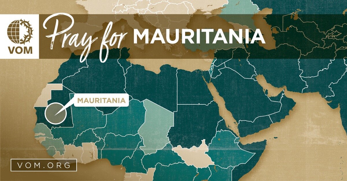 Map of Mauritania's location