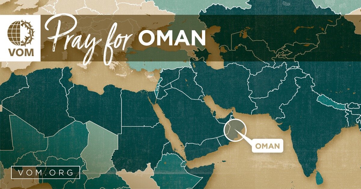 Map of Oman's location