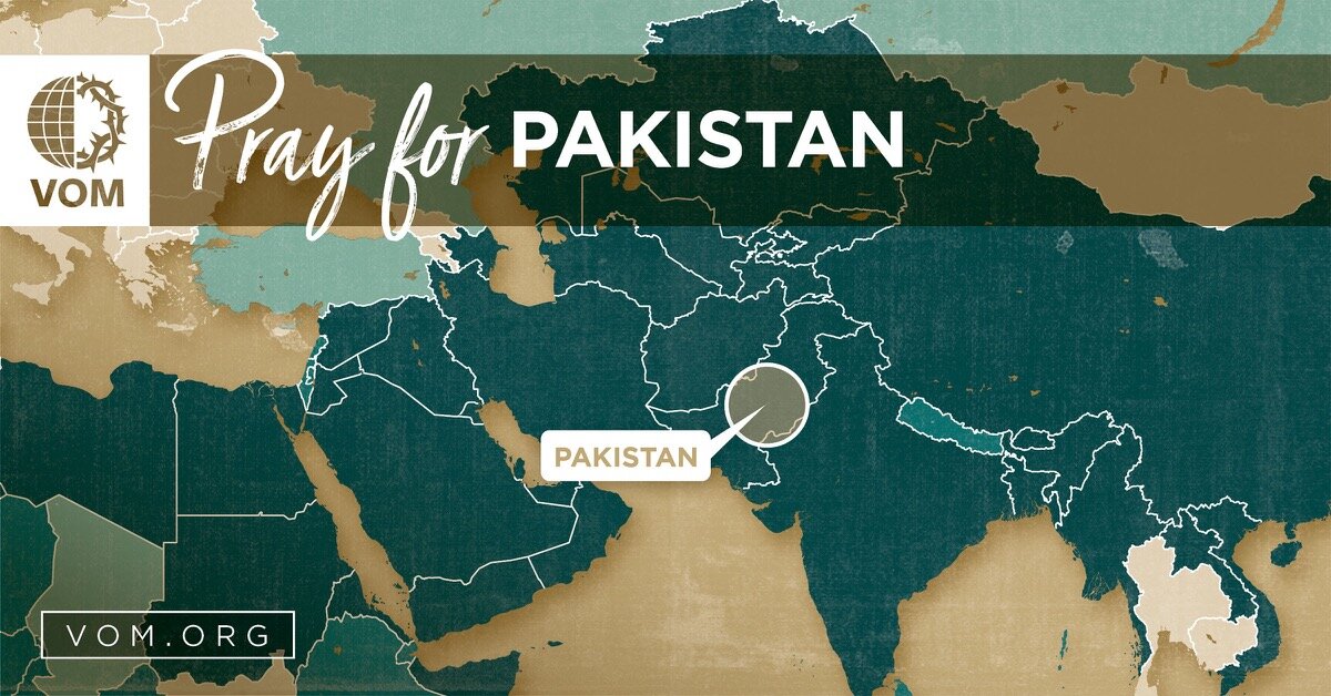 Map of Pakistan's location