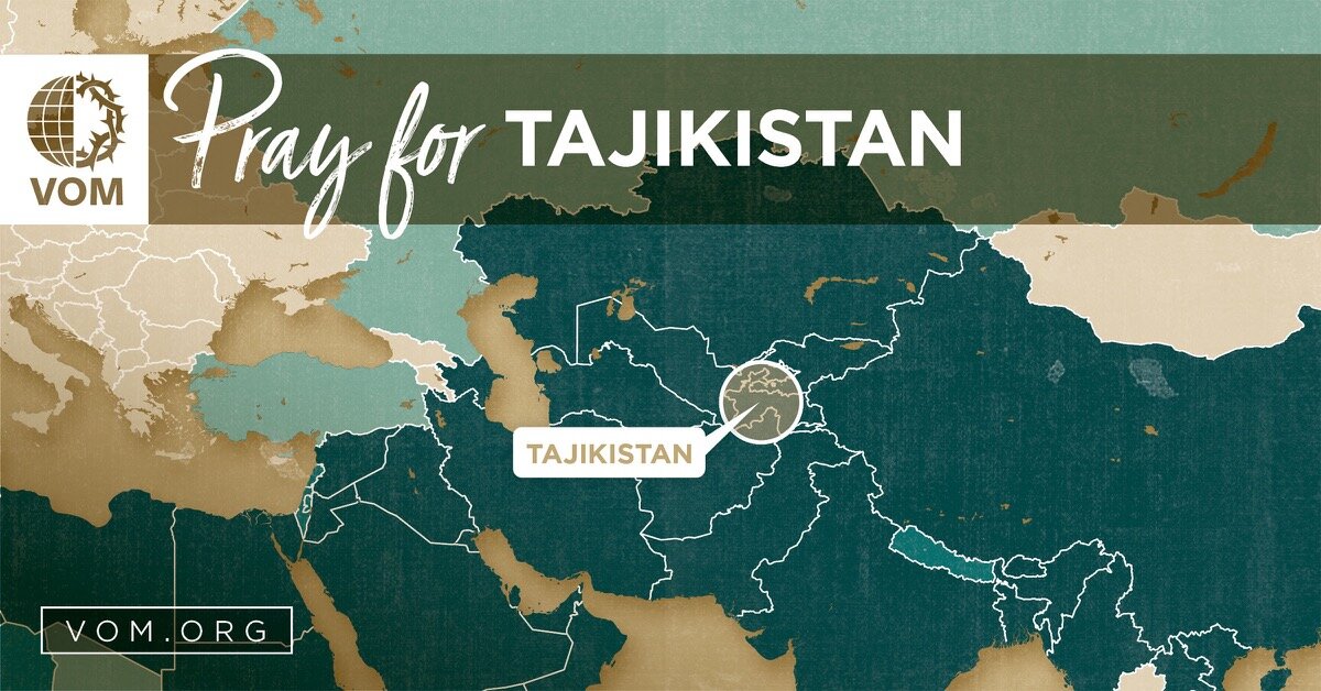 Map of Tajikistan's location