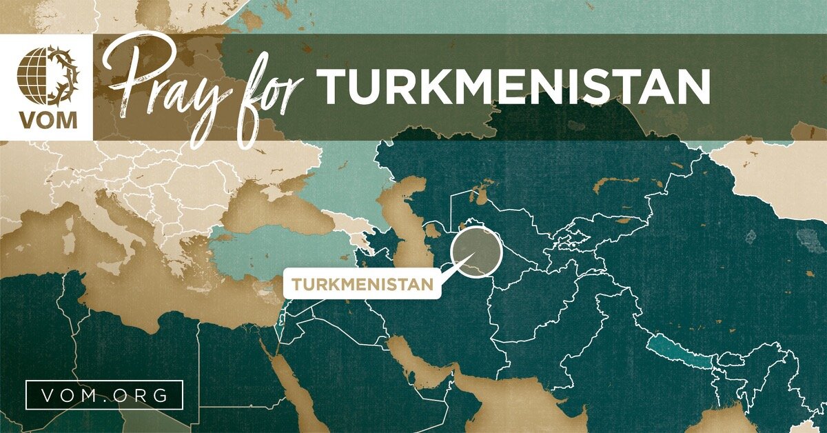 Map of Turkmenistan's location