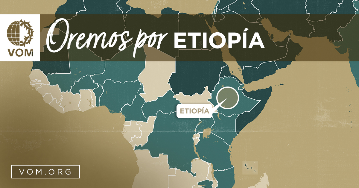 Map of Etiopía's location