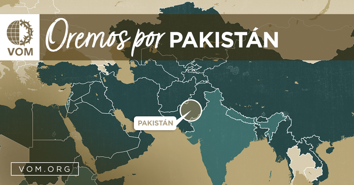 Map of Pakistán's location