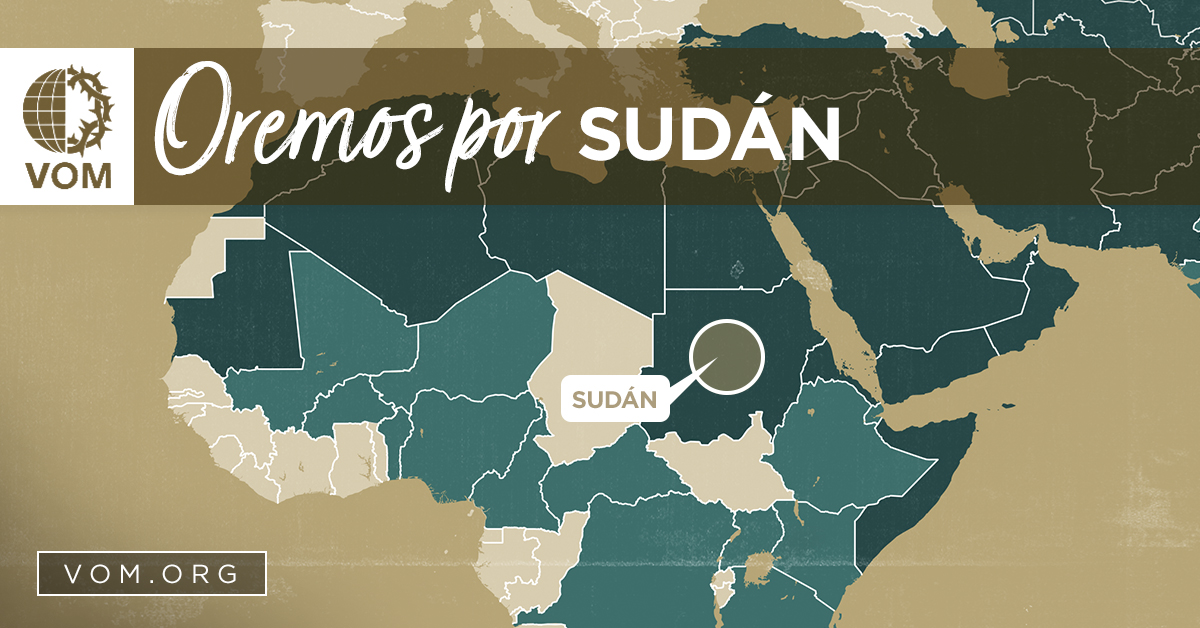 Map of Sudán's location