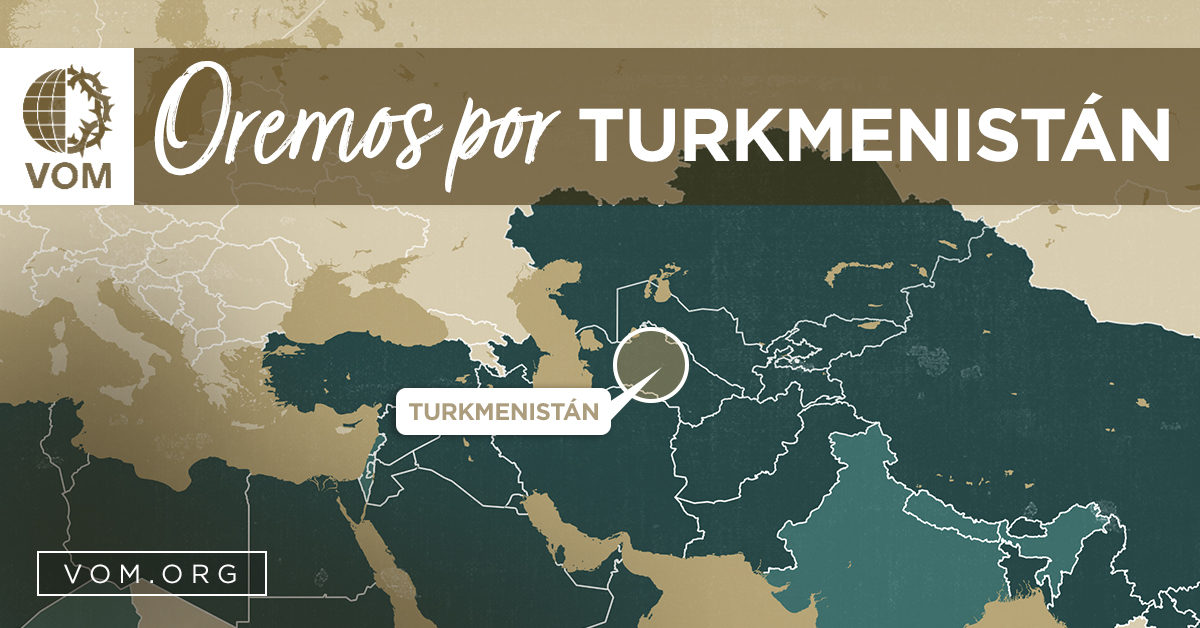 Map of Turkmenistán's location