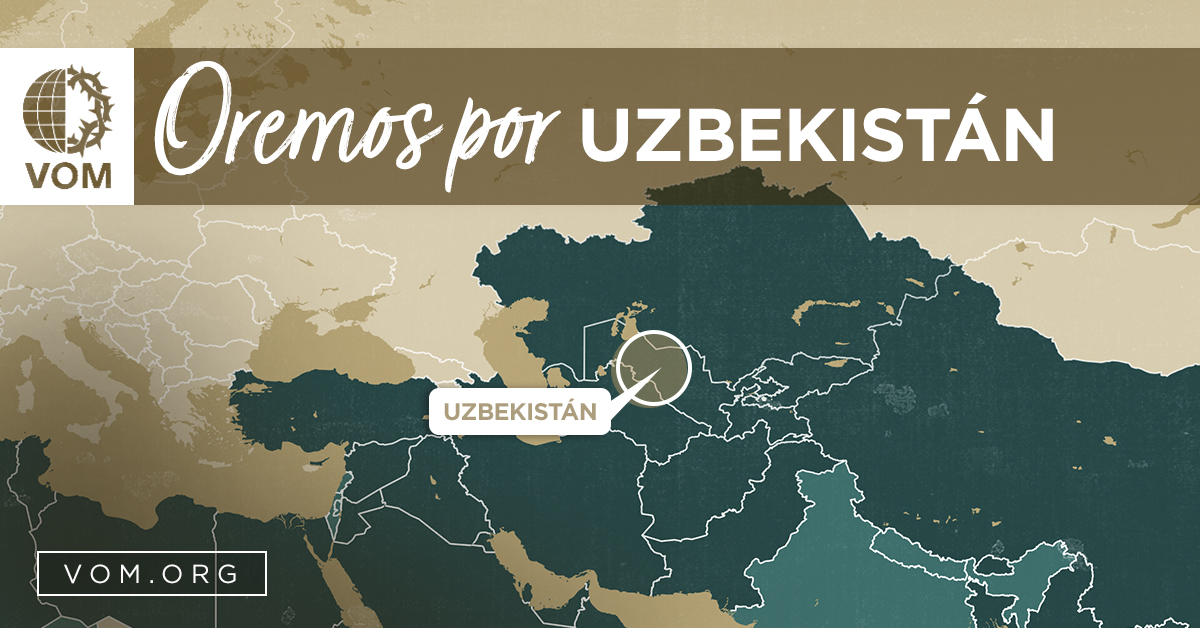 Map of Uzbekistán's location