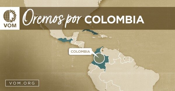 Map of Colombia's location
