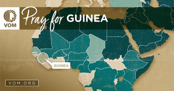 Map of Guinea's location