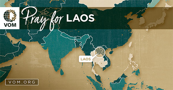 Map of Laos's location