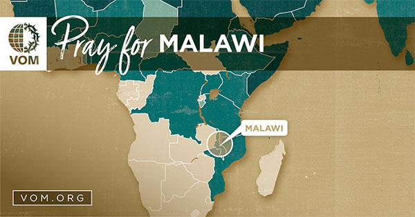 Map of Malawi's location