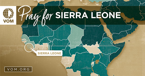 Map of Sierra Leone's location