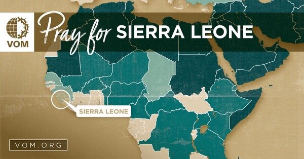 Map of Sierra Leone's location