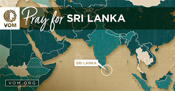 Map of Sri Lanka's location