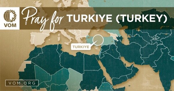 Map of Türkiye (Turkey)'s location