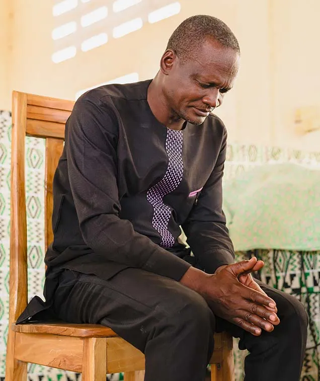 Man praying