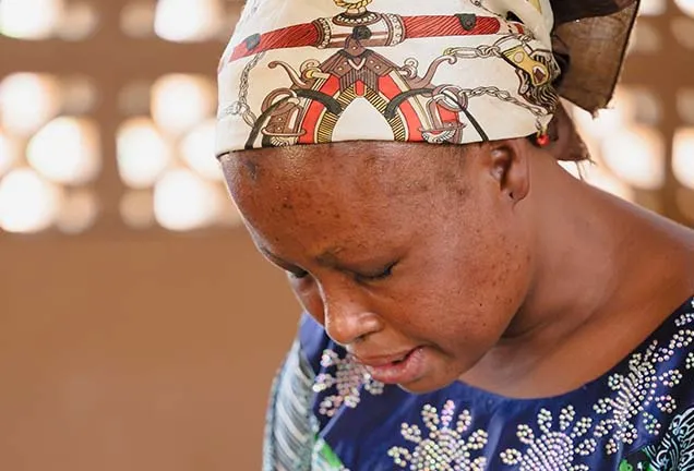 Woman praying