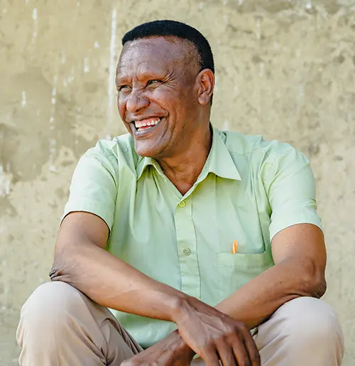 Man smiling