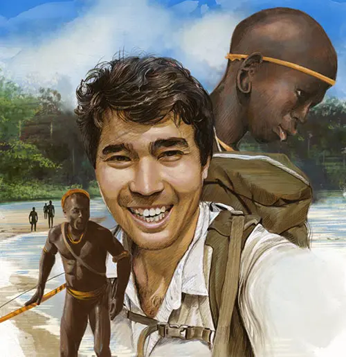 Illustration of John Chau