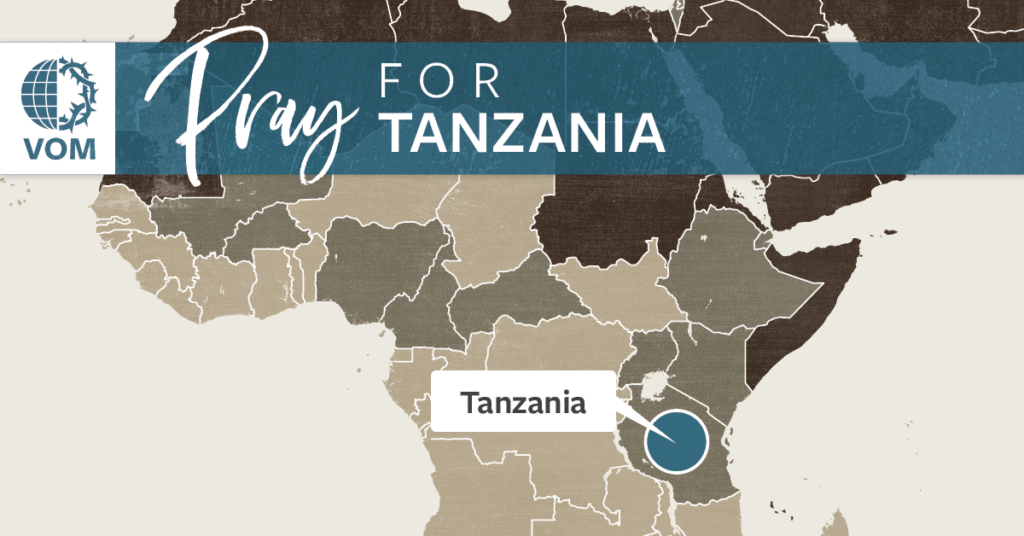 prayer map of tanzania