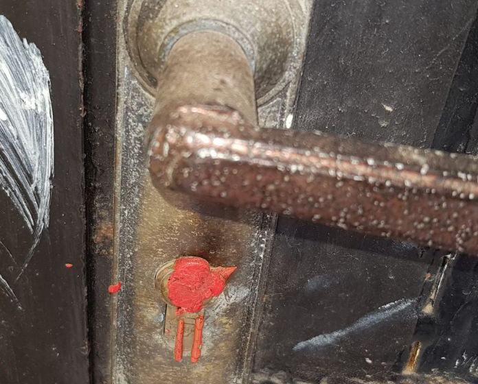 Sealed door of Algerian Church