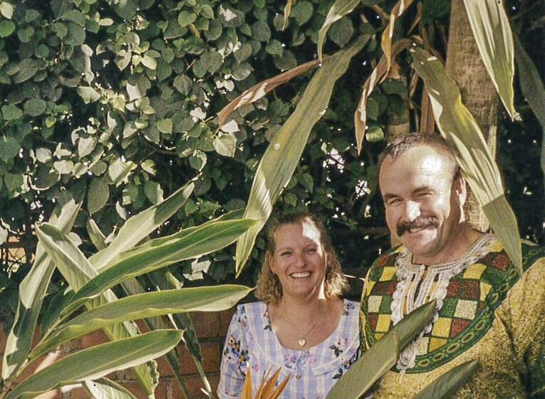 Donna and Warren Pett in Uganda